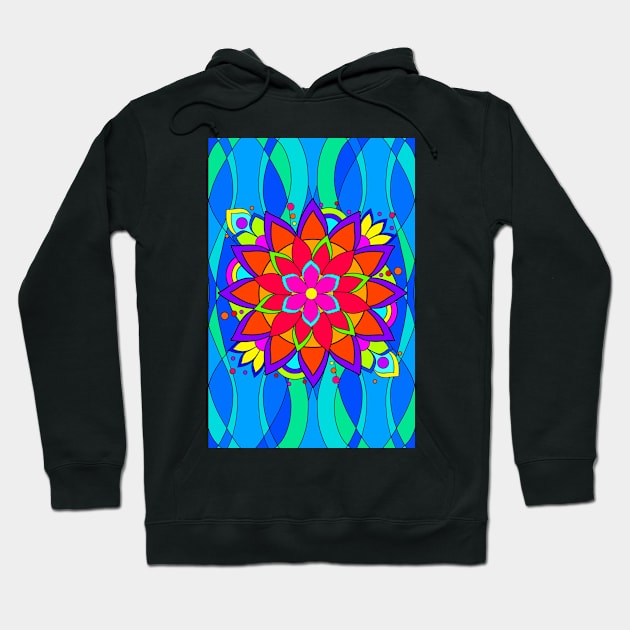 Modern Hippie Flower Hoodie by SSSowers